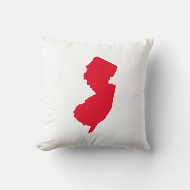 Cojín Decorativo Nueva Jersey Roja (Anverso)