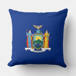 Cojín Decorativo Nueva York: El Estado Imperial, Bandera de la Gran