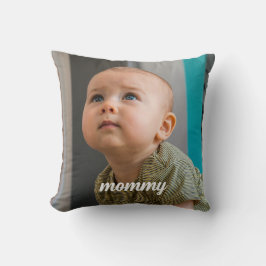 Cojín Decorativo nuevas mamás Foto Personalizada Mínima