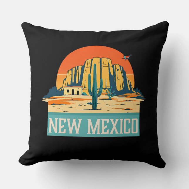 Cojín Decorativo Nuevo México Estados Unidos de América (Anverso)
