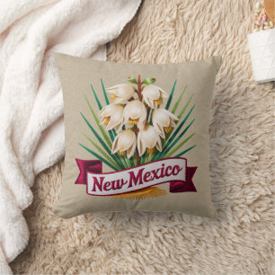 Cojín Decorativo Nuevo México florece emblema