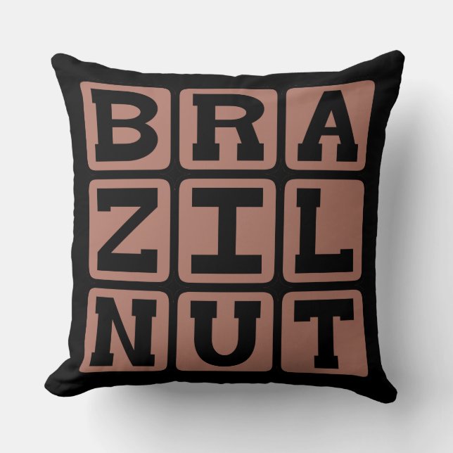 Cojín Decorativo Nuez de Brasil, Legumbre (Anverso)