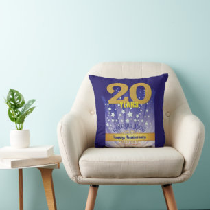 Cojín Decorativo Numeral en Negrita - 20 AÑOS DE ANIVERSARIO PERSON