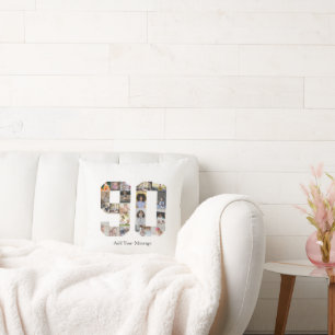 Cojín Decorativo Número 90 Collage de fotos