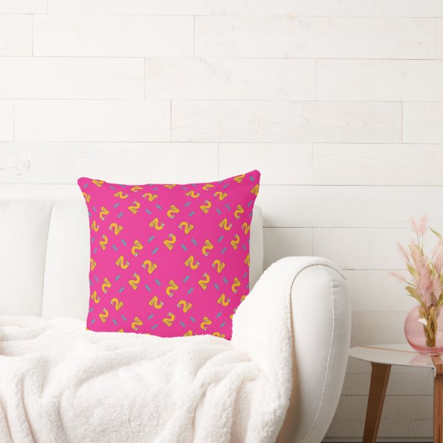Cojín Decorativo Número dos rosa (Sofá)