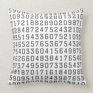 Cojín Decorativo Números al azar