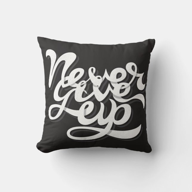 Cojín Decorativo Nunca dé para arriba 2 (Anverso)