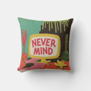Cojín Decorativo "Nunca importa" el arte pop retro