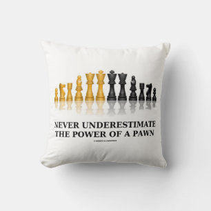 Cojín Decorativo Nunca Subestimes El Poder De Un Geek De Ajedrez Aj