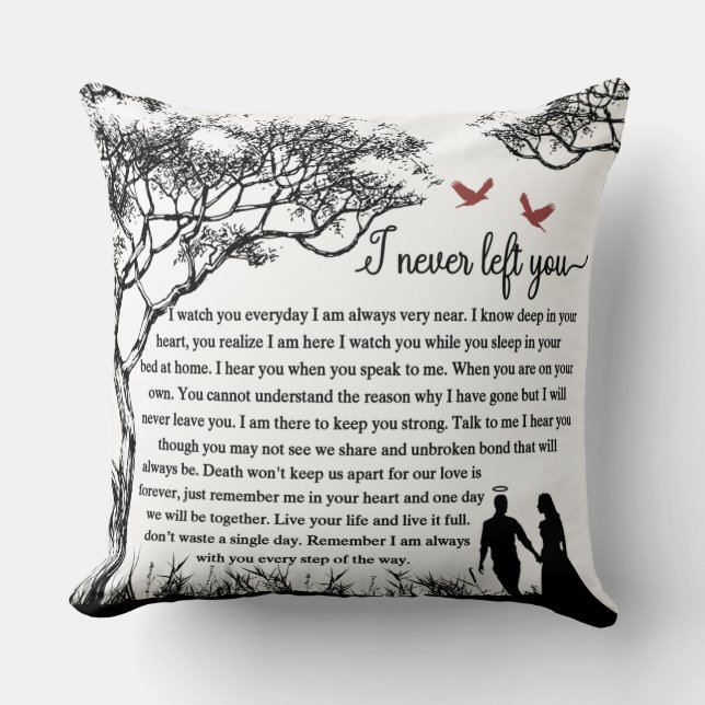 Cojín Decorativo Nunca Te Dejé (Anverso)