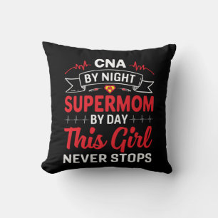 Cojín Decorativo Nurs Gift CNA De Noche Supermom