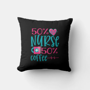 Cojín Decorativo Nurse Gift 50 Enfermeras 50 Café