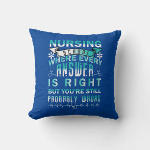 Cojín Decorativo Nurse Gift Escuela de Enfermería donde cada