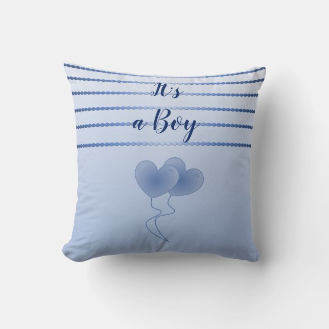 Cojín Decorativo Nursery Blue Stripes Cushion (Anverso)