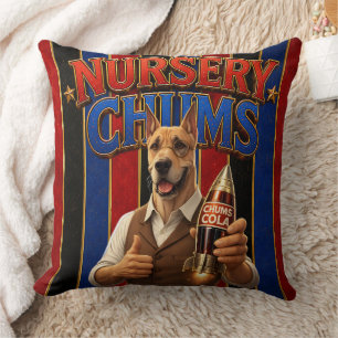 Cojín Decorativo Nursery chums cola/almohadón grande chums/almohada
