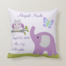 Cojín Decorativo Nursery Dreamland Owl/Elephant Pillow Keepsake