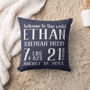 Cojín Decorativo Nursery Nursery Stats Pillow