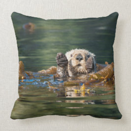 Cojín Decorativo Nutria de mar que agita