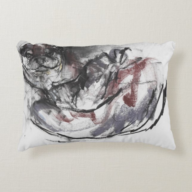 Cojín Decorativo Nutria del perro (Anverso)