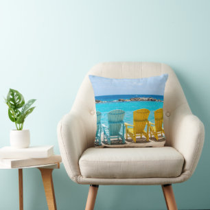 Cojín Decorativo Oasis de la silla de playa caribeña #2 #caribbean