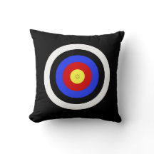 Cojín decorativo objetivo de tiro con tiro con arc
