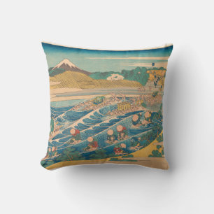 Cojín Decorativo Obra de arte de Katsushika Hokusai