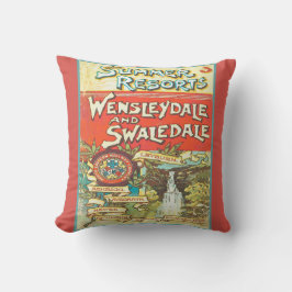 Cojín Decorativo Obra de arte de la guía turística del ferrocarril