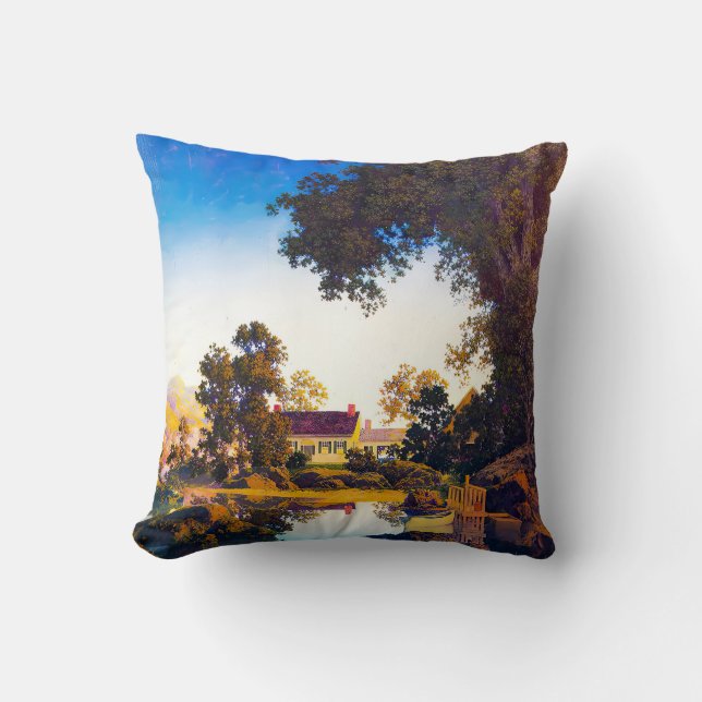 Cojín Decorativo obra de arte de Maxfield Parrish (Anverso)