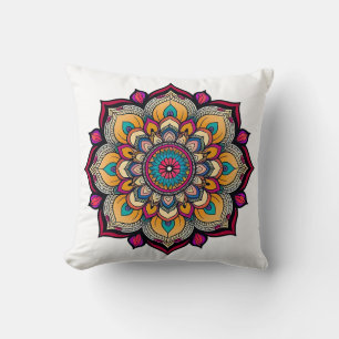 Cojín Decorativo Obra de arte espiritual de Mandala
