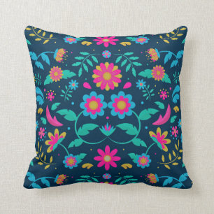 Cojín Decorativo Obra de arte mexicana de estilo