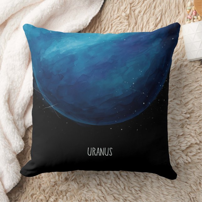 Cojín Decorativo Obras de arte del planeta Uranus - Ilustracion esp (Manta)