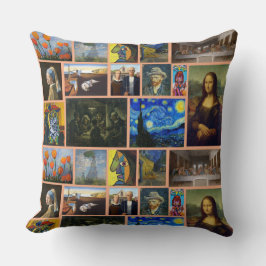 Cojín Decorativo Obras Maestras de Arte, Bronceado