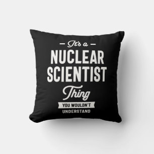 Cojín Decorativo Obsequio para científicos nucleares