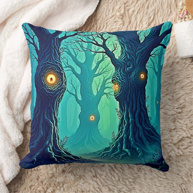 Cojín Decorativo Observadores de bosques místicos (Manta)