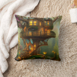 Cojín Decorativo Observatorio Steampunk Treehouse