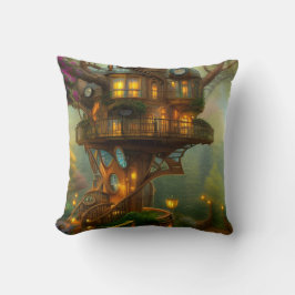 Cojín Decorativo Observatorio Steampunk Treehouse