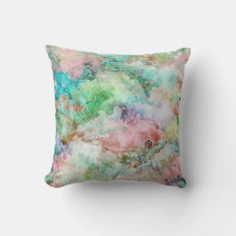 Cojín Decorativo Ocean Abstract Watercolor Grunge Pattern 
