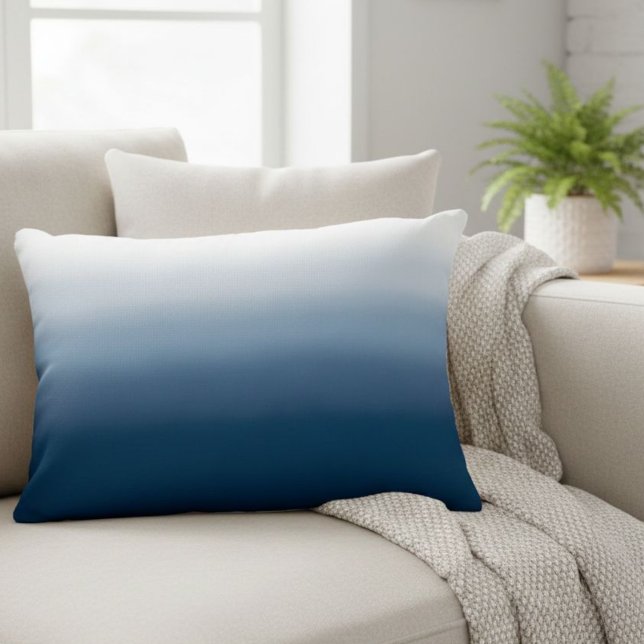 Cojín Decorativo Ocean Blue Gradient Decorative Pillow - Cafécore (Subido por el creador)