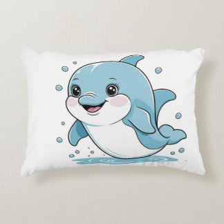 Cojín Decorativo Ocean Friends Cute Sea Creatures Dolphin 