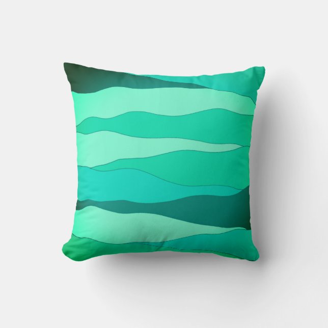 Cojín decorativo Ocean Green (Anverso)