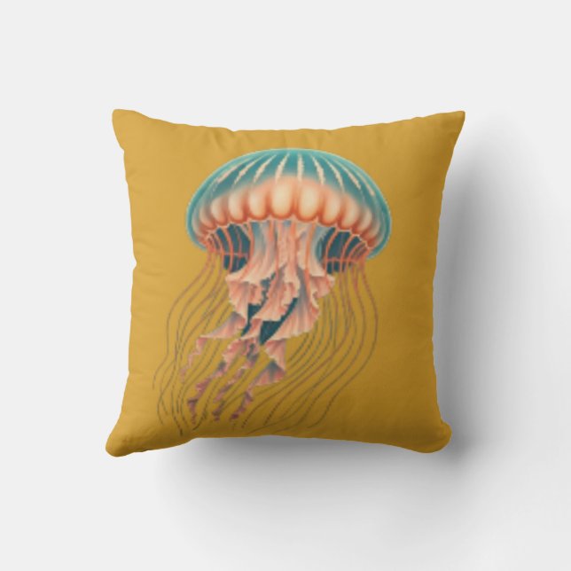 Cojín decorativo Ocean Magic Jellyfish (Reverso )