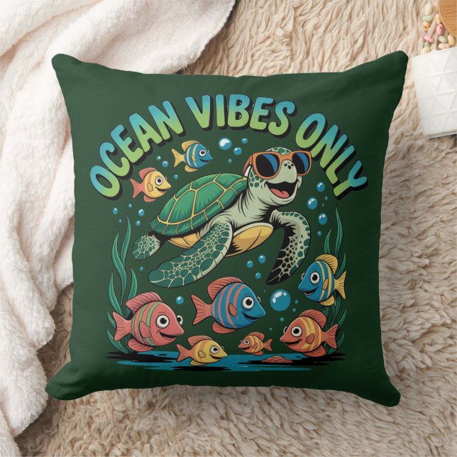 Cojín Decorativo Ocean Vibes Only (Manta)