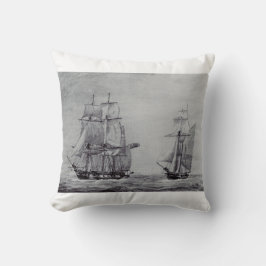 Cojín Decorativo Oceanic Trek Graphic Ships Fine Art