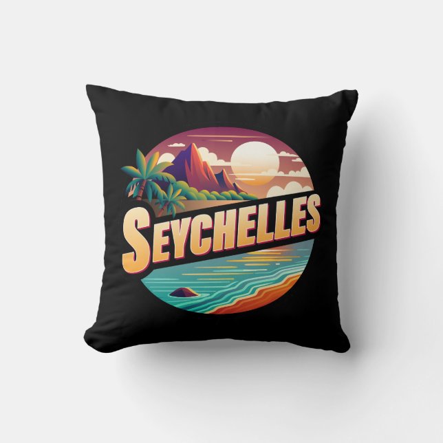 Cojín Decorativo Océano Índico de las Islas Seychelles (Anverso)