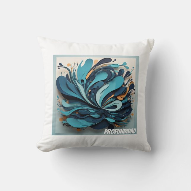 Cojín Decorativo Océano Profundo (Anverso)