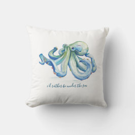 Cojín decorativo Octopus de color azul