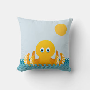 Cojín Decorativo Octopus diurno y nocturno