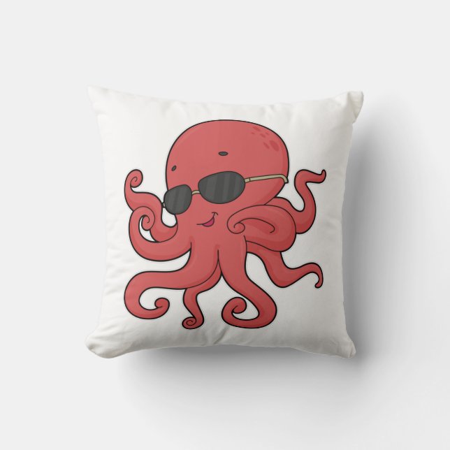 Cojín Decorativo Octopus Gafas de sol (Anverso)