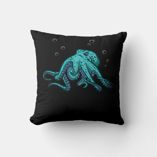 Cojín Decorativo Octopus Kraken Sea Animal (Anverso)