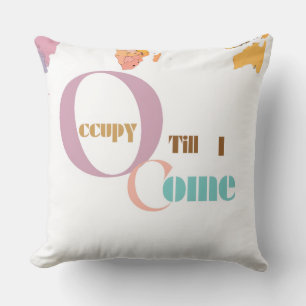 Cojín Decorativo Ocupad Hasta Que Yo Venga   Versículo Bíblico Dobl